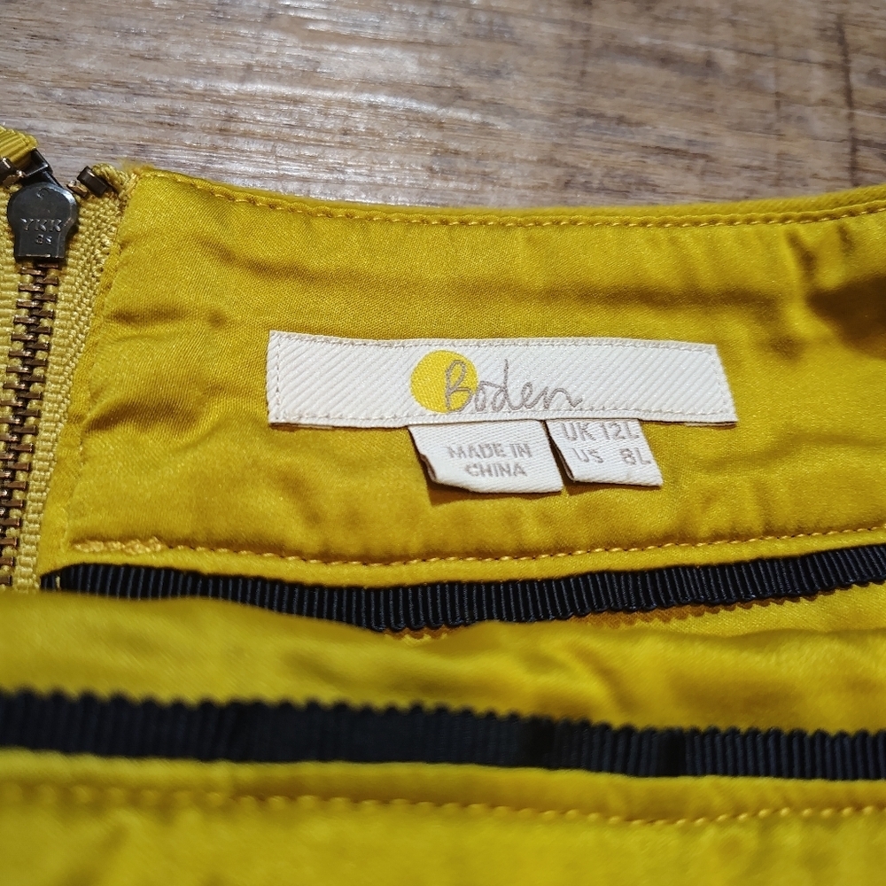 Boden A Line Mini Skirt Womens Size 12L Pocket Preppy Academia Workwear - Picture 8 of 10